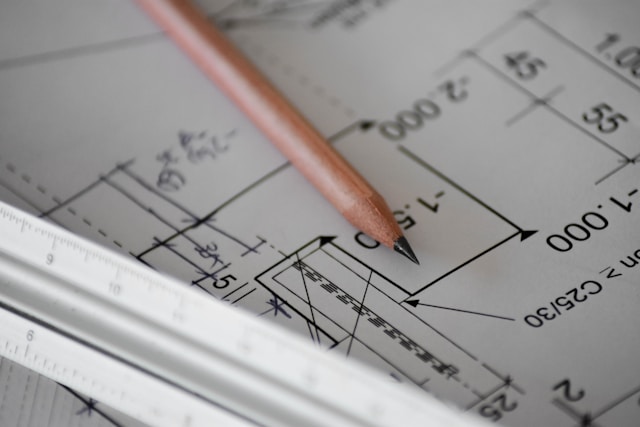 Technical drawings representing key safe prototype